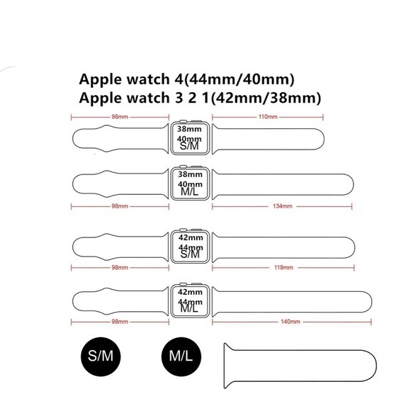 😎2/$20 Replacement Silicone Watch Band For Apple Watch - Picture 5 of 11